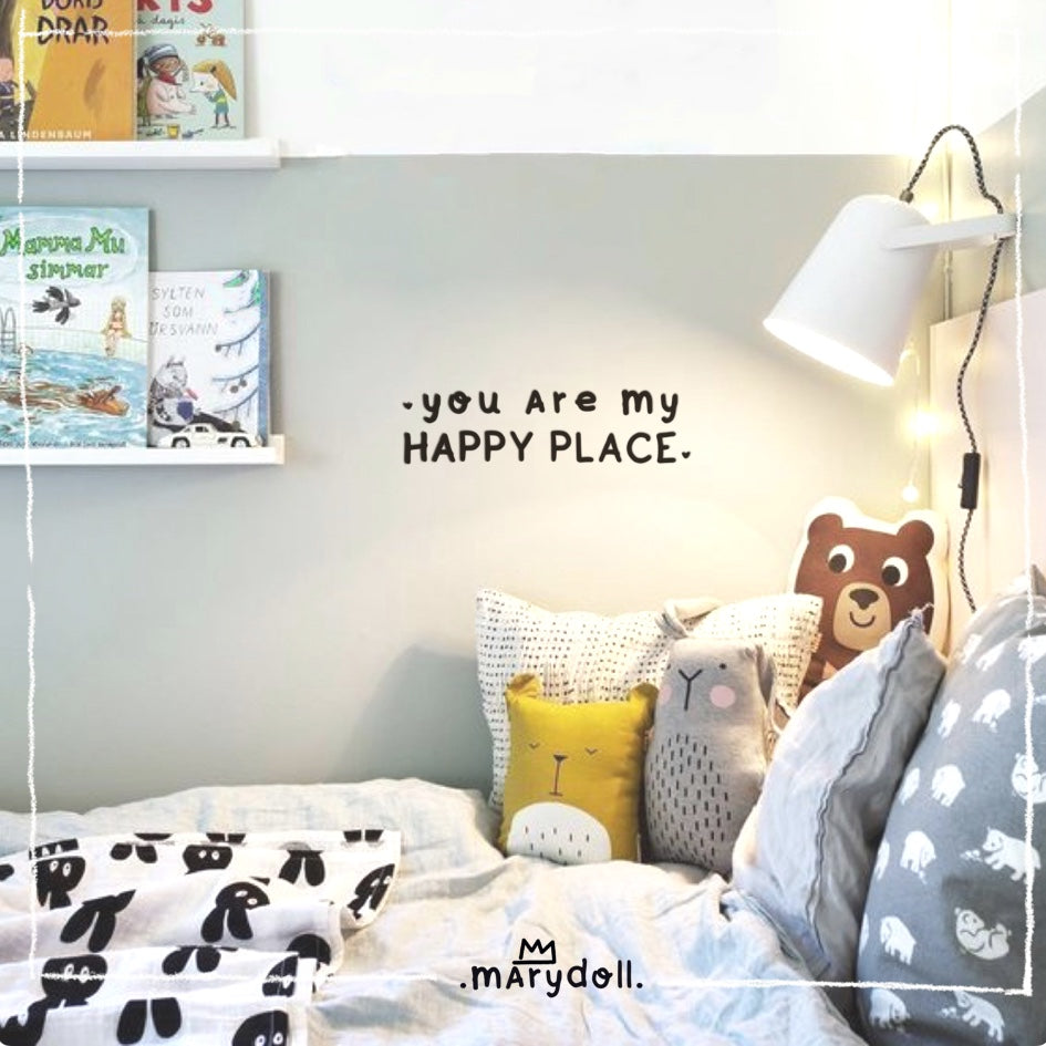 Wall vinyl | happy place