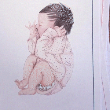 Hello World | retrato ilustrado recém-nascidos