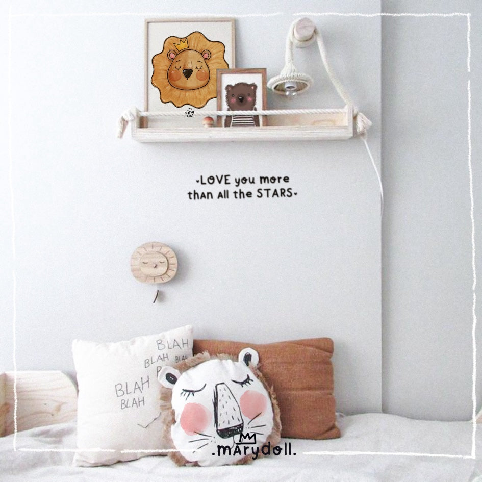 Wall vinyl | more than all the stars