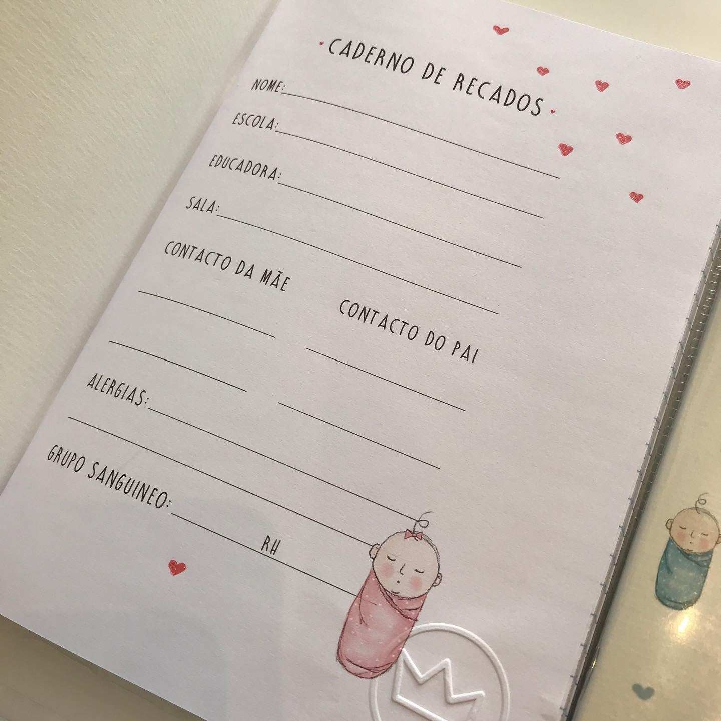 Caderno Recados | baby