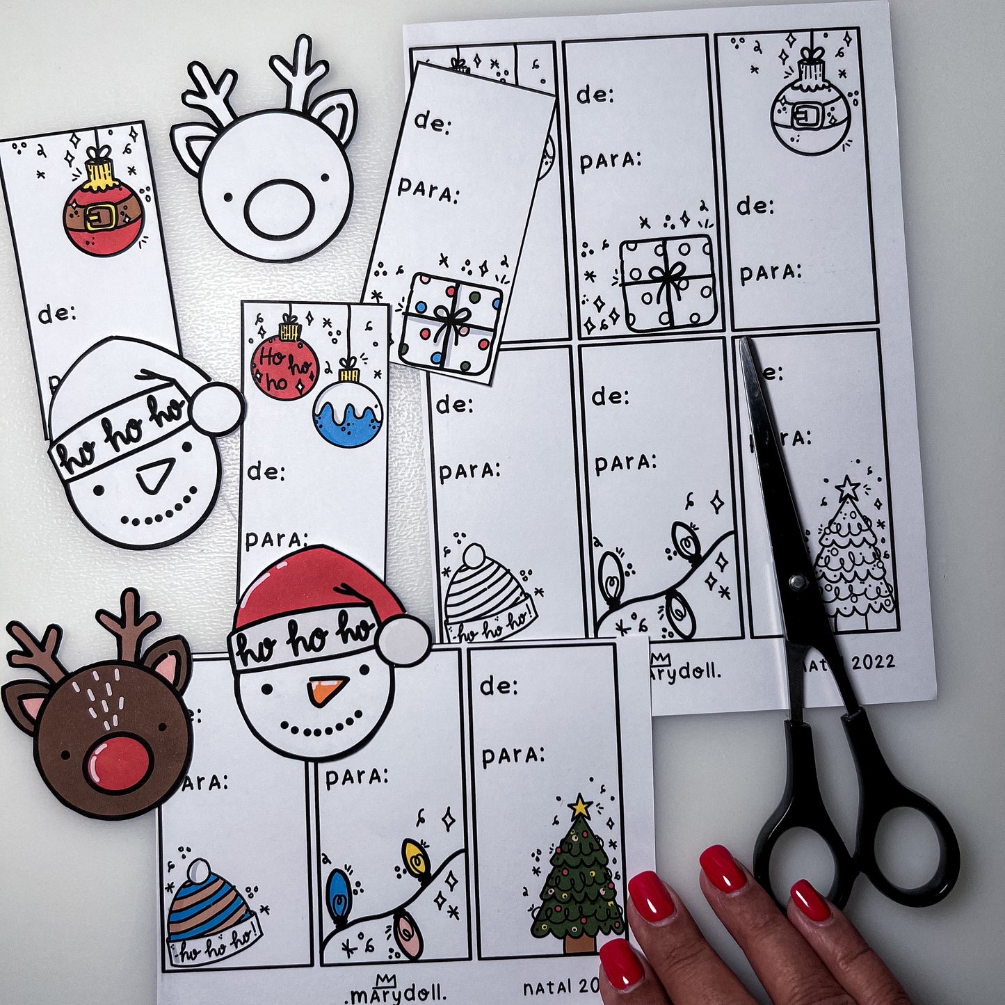 Free Printable | Natal 2022 | etiquetas + sempre-em-pé