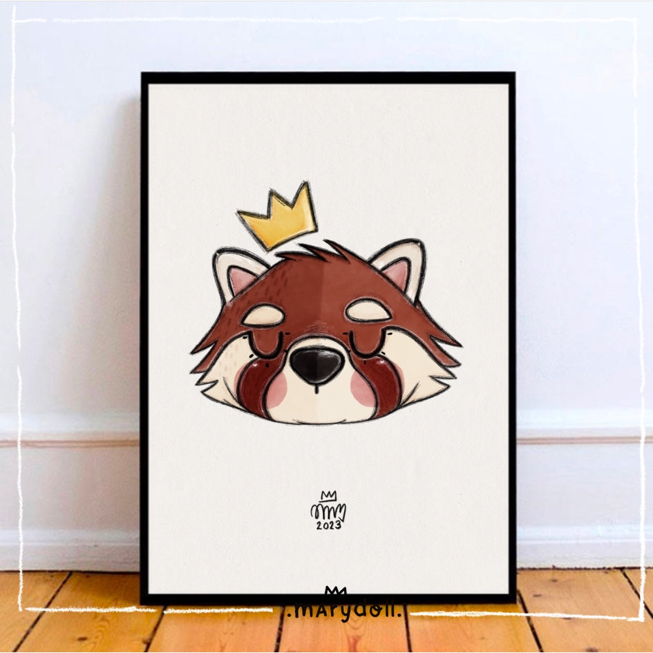 Panda vermelho | Print
