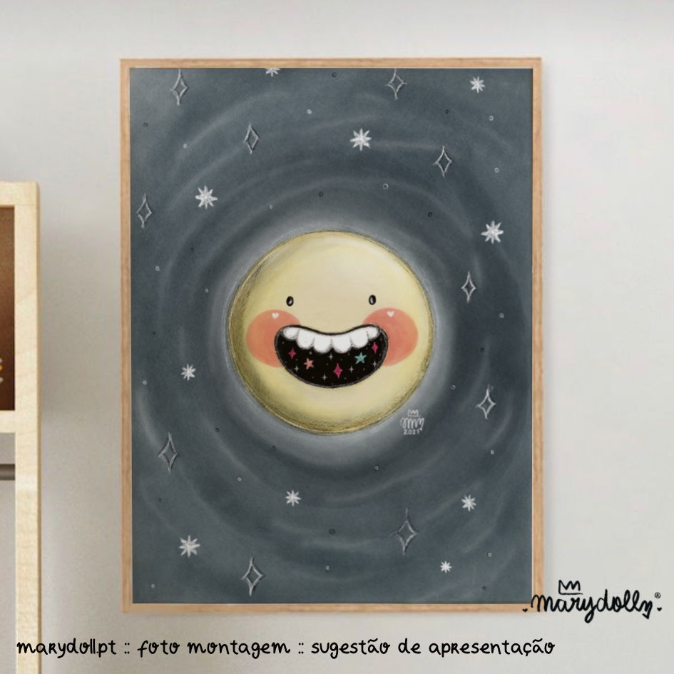 Happy Moon | Print