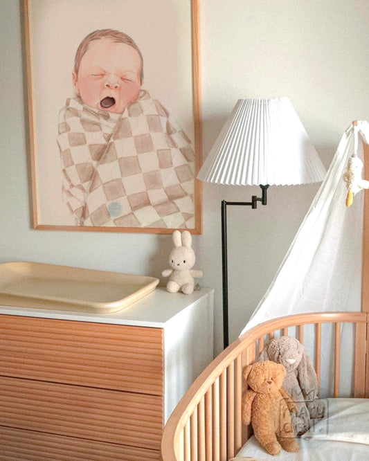 Hello World | retrato ilustrado recém-nascidos