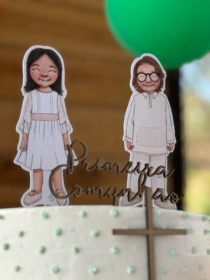 Kit Batizado | Personalizado | Figura Cartoon