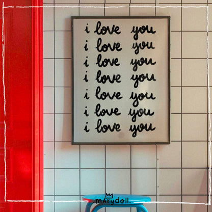 i love you | Print