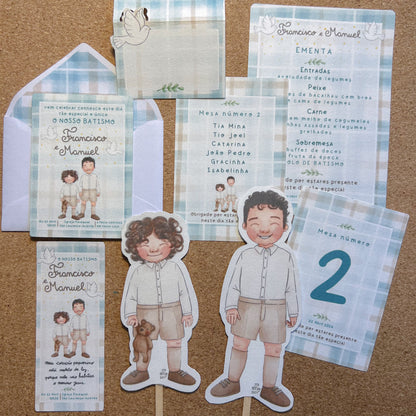 Kit Batizado | Personalizado | Figura Cartoon