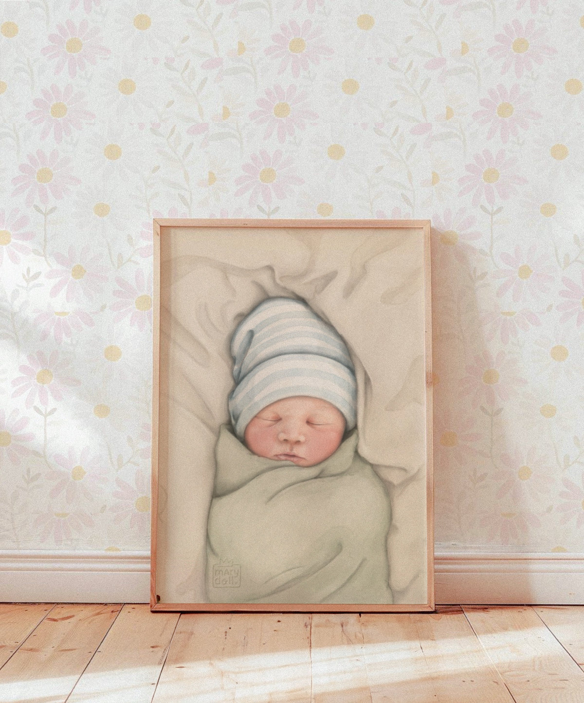 Hello World | retrato ilustrado recém-nascidos