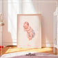 Hello World | illustrated portrait of newborns