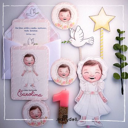 Kit Batizado | Personalizado | Figura Cartoon