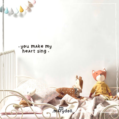 Vinil de parede | my heart sing