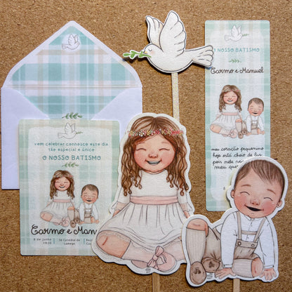 Kit Batizado | Personalizado | Figura Cartoon