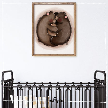 Bear love hug | Print