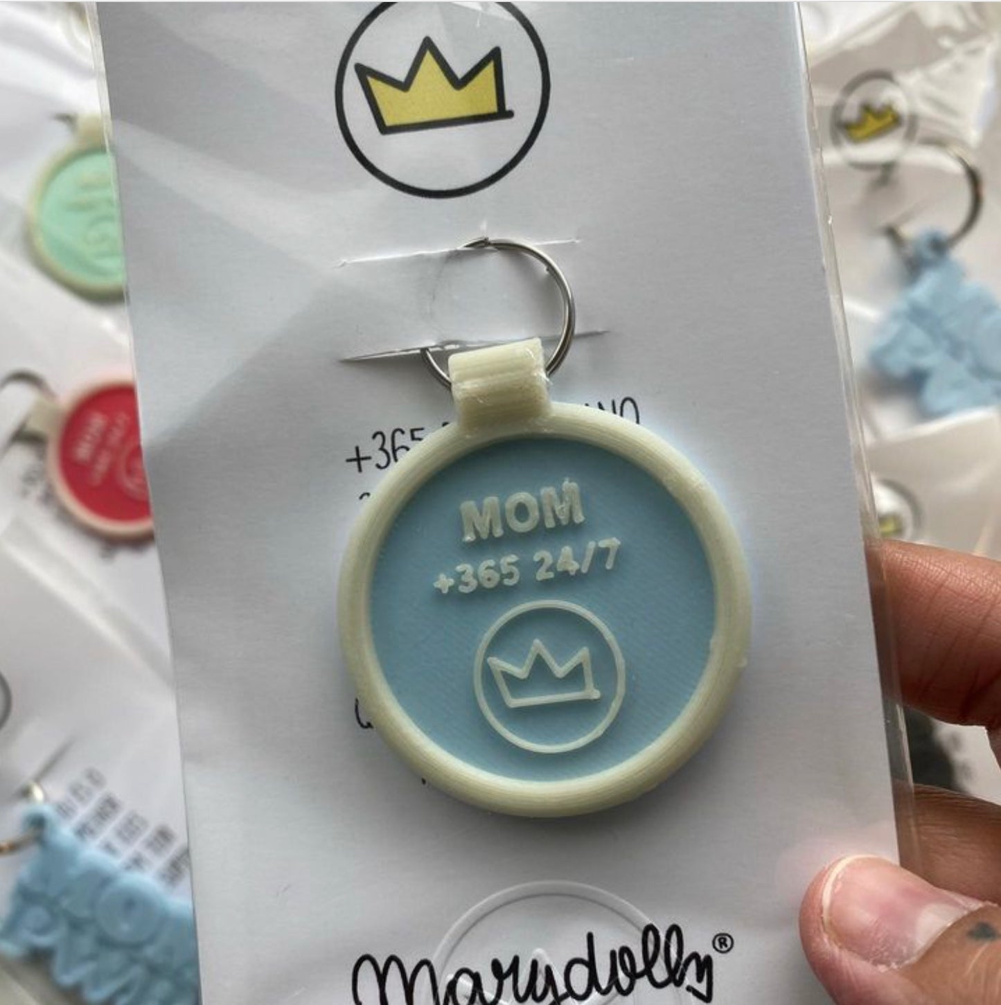 MOM PWR | +365 24/7 Key Ring