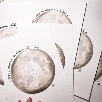 to the moon | Print