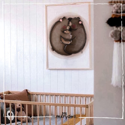 Bear love hug | Print