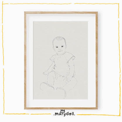 Retrato ilustrado | Simples