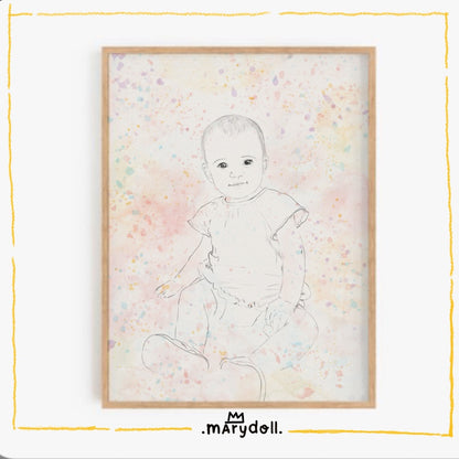 Retrato ilustrado | Simples