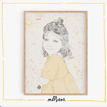 Retrato ilustrado | Simples