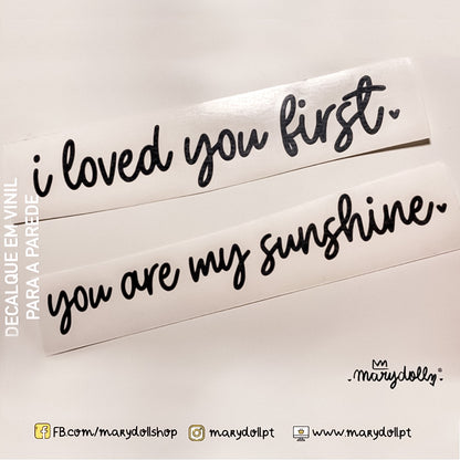 Vinil de parede | sunshine