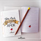 Notebook + pencil | Happy is he who teaches with Love
