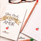 Notebook + pencil | Happy is he who teaches with Love